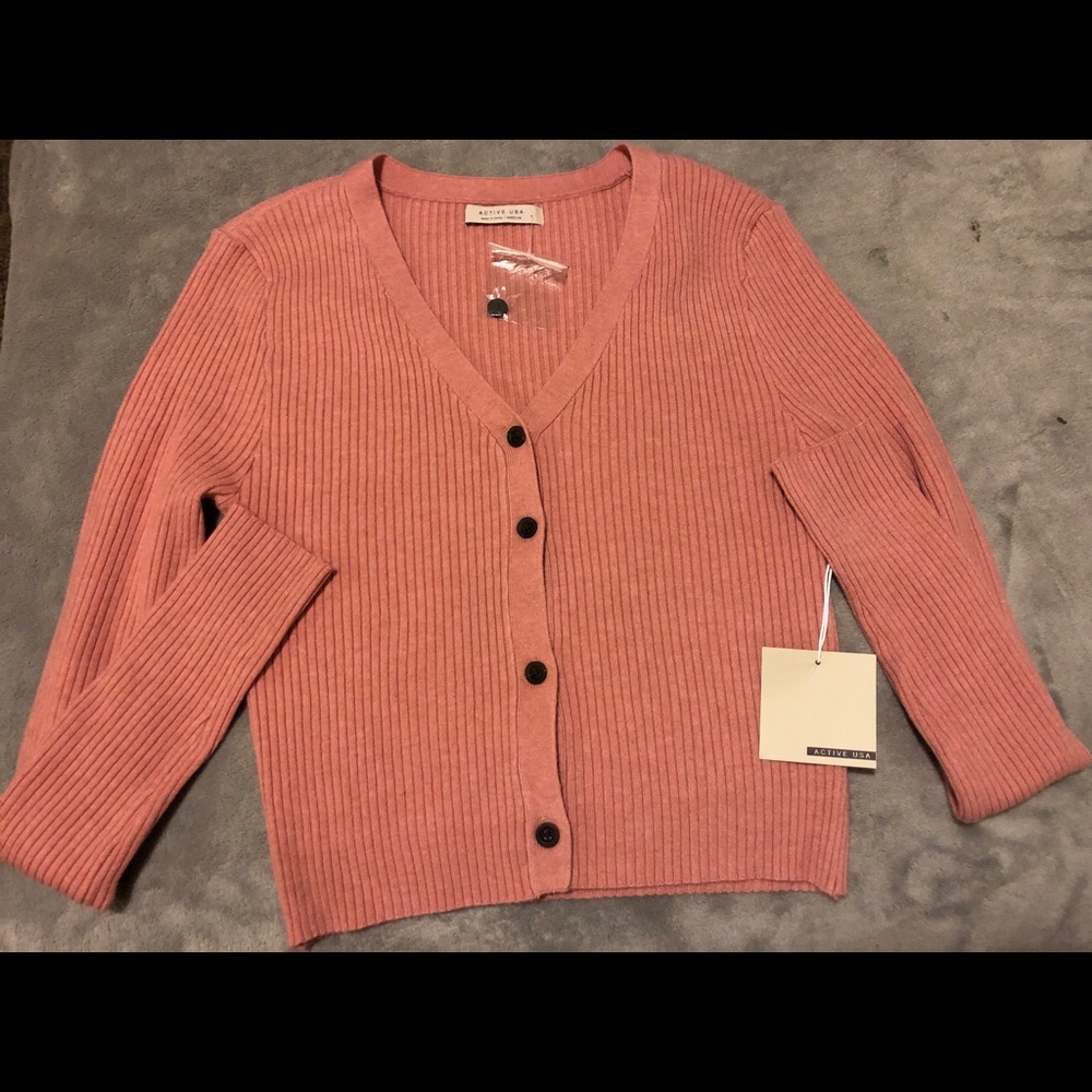 Pink Long Shirt/ Sweater material